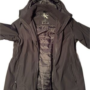 Calvin Klein Women's Charcoal Ski Jacket